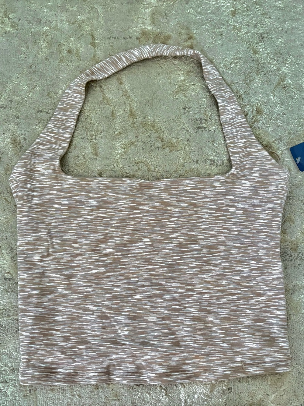 NWT❗️Abercrombie & Fitch Beige Heather Halter Crop Top